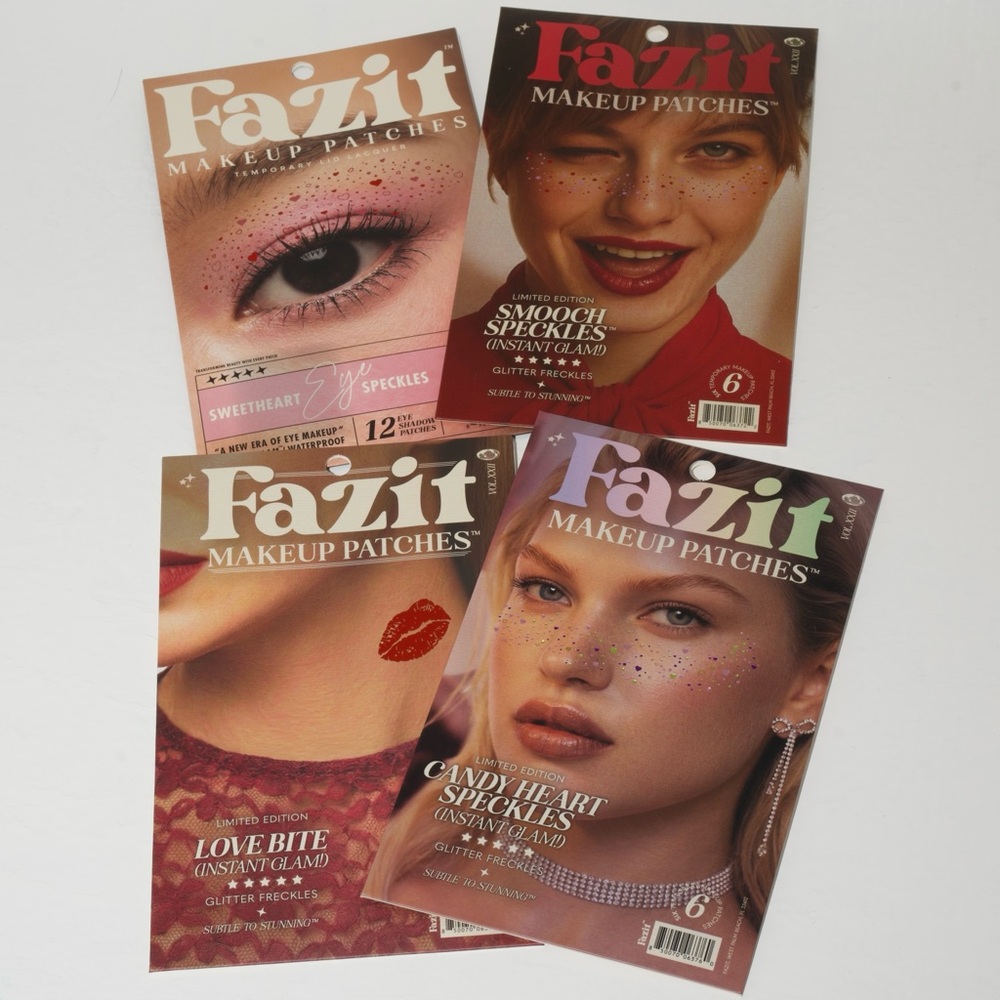 FAZIT Beauty Makeup Patches Instant Glam Glitter Speckles Eyeshadow Freckles NEW